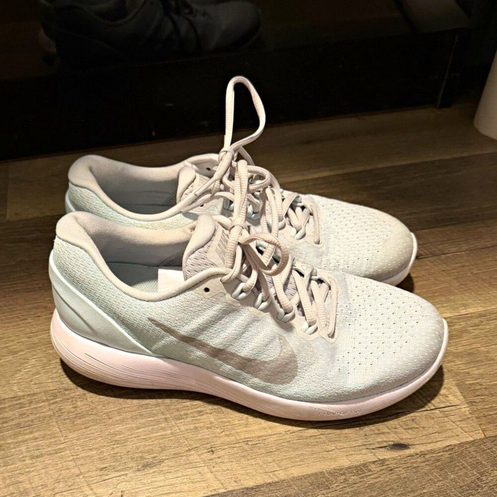 Nike LunarGlide 9 Glacier Blue Wolf Grey Running Shoes 904716-014 Women's Sz 8.5